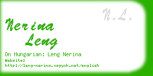 nerina leng business card